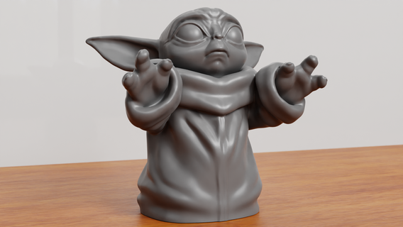 Sarı bebek Yoda Sanat Babyyoda Yıldız Savaşları star savaşlar mandaloryalı mando Şirin oyuncak oyuncaklar oyunlar Yazdır 3d Vader gökyüzü gezgini 3d print model - Mito3D