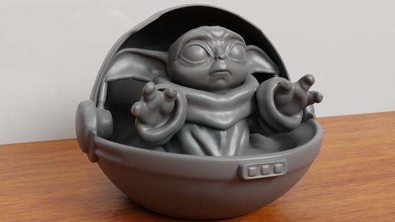 Sarı bebek Yoda Sanat Babyyoda Yıldız Savaşları star savaşlar mandaloryalı mando Şirin oyuncak oyuncaklar oyunlar Yazdır 3d Vader gökyüzü gezgini 3d print model - Mito3D