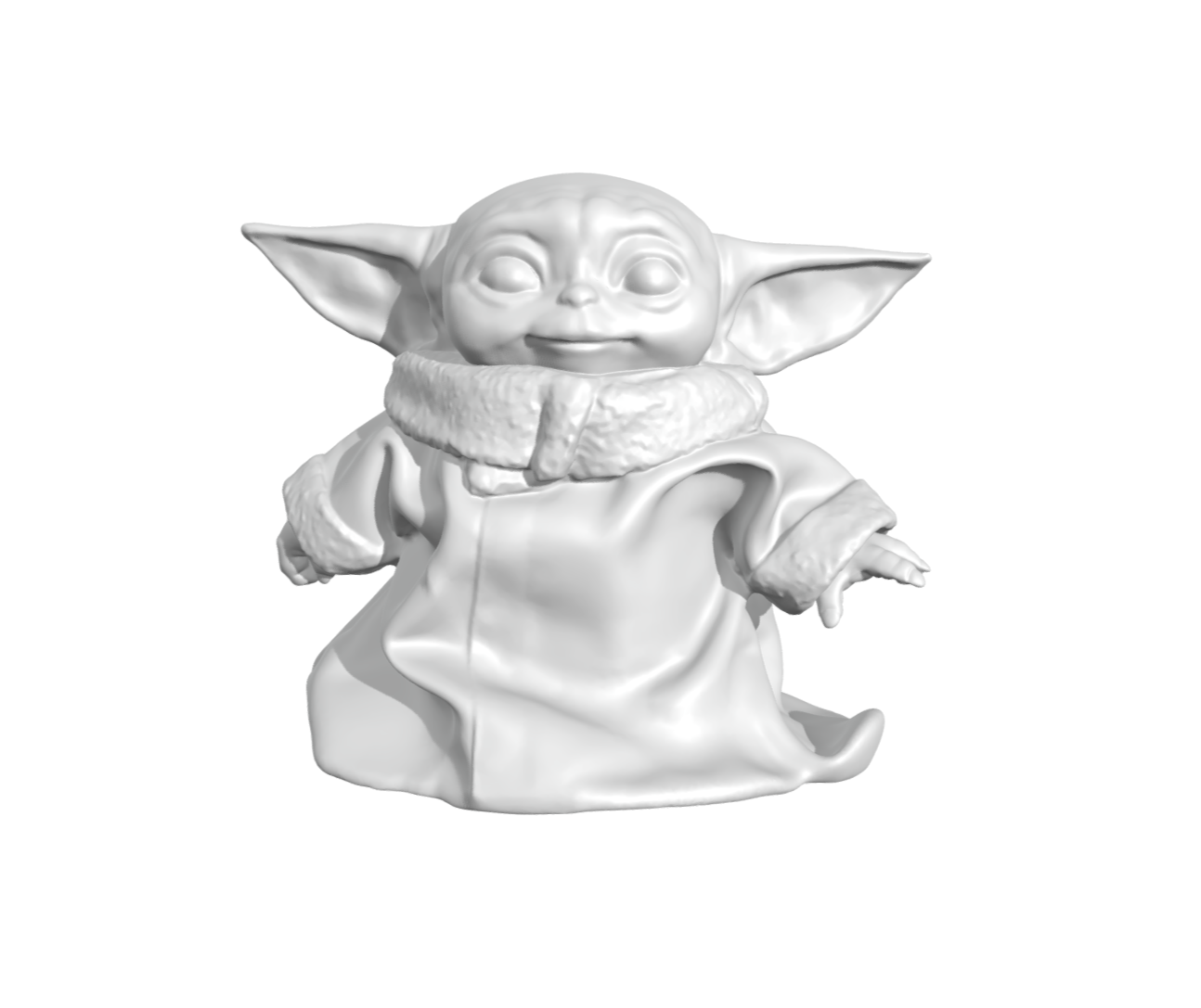 Gelb Baby Yoda Babyyoda Krieg Sterne Mandalorianer Mandaloriano Disney obi Kenobi 3D print model - Mito3D
