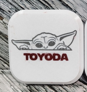 Jaune attelage couverture gaine Toyota destinataire camion accessoires 3d print model - Mito3D