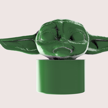 Gelb Zahnpasta Gadget Yoda Pasta Kunst Star Kriege Baby Mandalorianer 3d print model - Mito3D