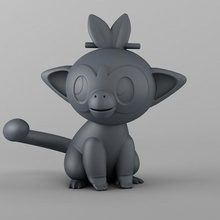 grookey pokemon 3d model print art 3dsculpture swordandshield pikachu 3dmodel 3dprint miniature toy 3d print model - Mito3D