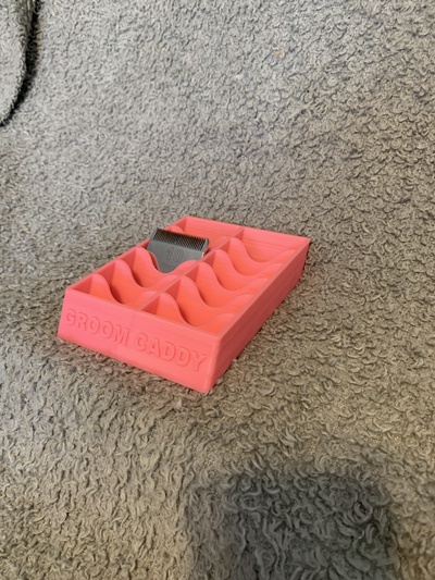 sposo caddy standard taglia lama titolare supporto cane grooming gatto utensili forbice 3d print model - Mito3D