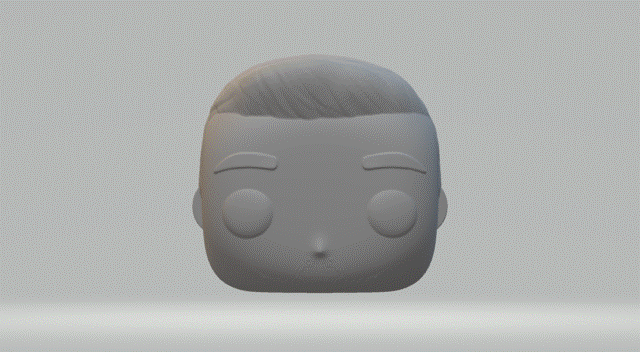 groom head 011 funko pop 3D print model - Mito3D