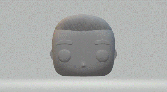 groom head 011 funko pop 3d print model - Mito3D