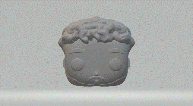 groom head 016 funko pop 3D print model - Mito3D