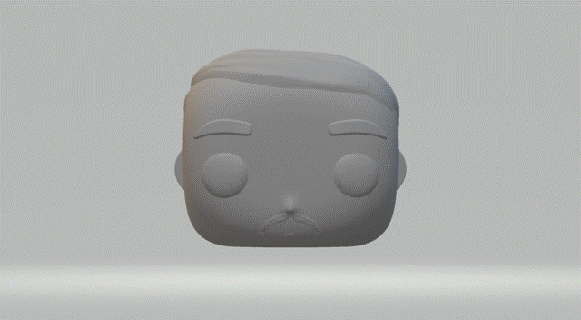 groom head 019 funko pop 3d print model - Mito3D