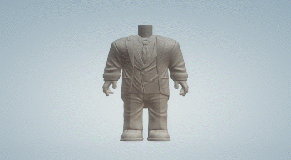 damat takım elbise 013 Funko pop 3d print model - Mito3D