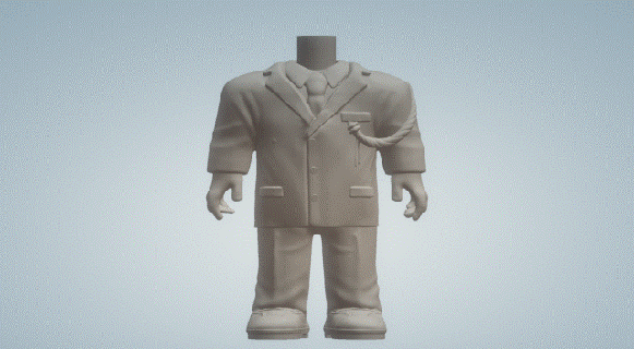 damat takım elbise 021 Funko pop 3d print model - Mito3D