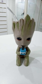 groot's mate drinking groot marvel guardians galaxy argentina 3d print model - Mito3D