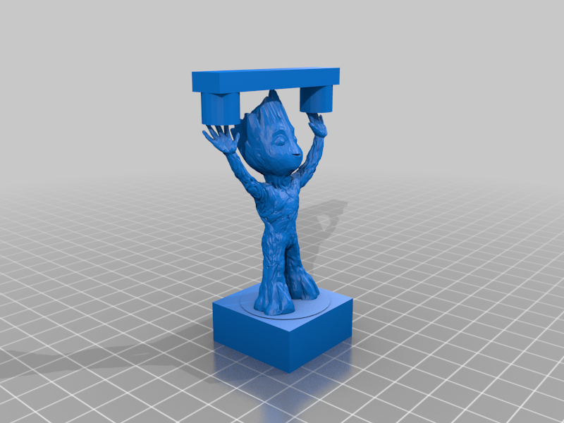 groot gpu support apoyo 3D print model - Mito3D