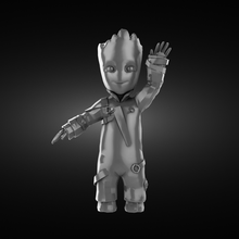 Groot hayret kahraman Süper kahramanlar film yabancı Şirin tatlı doğa ağaç 3d print model - Mito3D