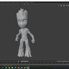 groot baby flowerpot decoration guardians of the galaxy 3d print model - Mito3D