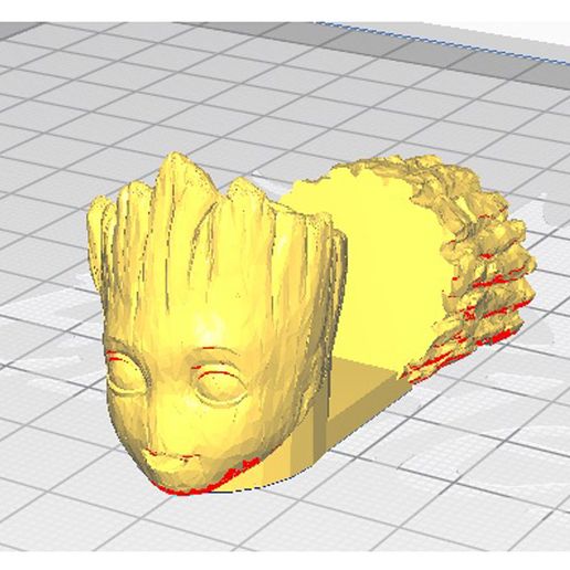 Groot cellula Telefono portachiavi chiave squillare portale Vendicatori tutori galassia 3D print model - Mito3D