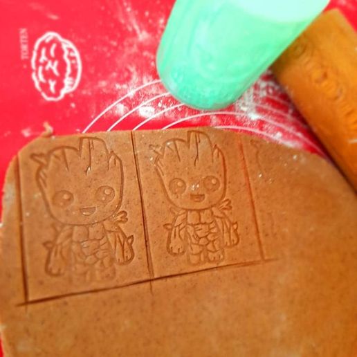 groot cookie baking 3D print model - Mito3D