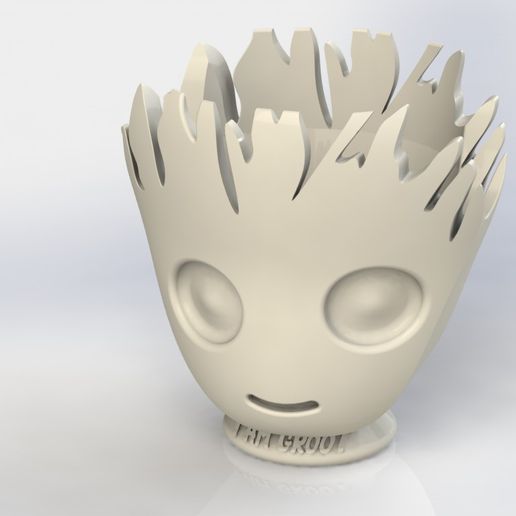 Groot vaso fiori pentola impianti Vendicatori meraviglia 3D print model - Mito3D