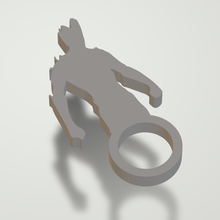 Groot porte clés silhouette vengeurs merveille mc art fantaisie héros 3d print model - Mito3D