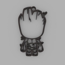 groot keychain movie 3d print model - Mito3D