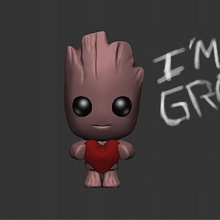 groot amore vari giocattolo keychain 3d print model - Mito3D
