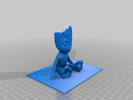Groot yapılmış arkadaş ashguts202 heykeller 3d print model - Mito3D