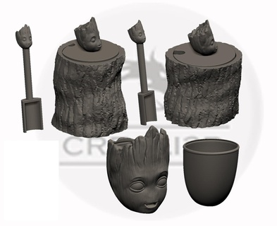 Groot Dostum Ayarlamak şekil peroneal 3d print model - Mito3D