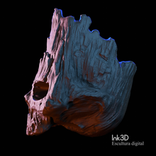 groot cranio art guardiani della galassia tutori 3d print model - Mito3D