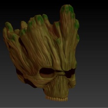 groot kafatası sanat veliler galaxy marvel 3d print model - Mito3D