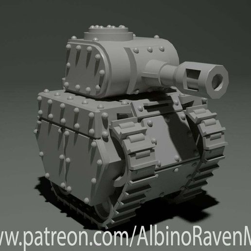grot tanque 01 40k 40r Grottank mech mecânico miniatura escalomodelo Estrela guerras tampo mesa jogos tanques jogo guerra martelo wh40k ww2 alemão brinquedo 3D print model - Mito3D