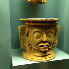 grotesque mayan urn art amnh captured cup planter scan vessel scans replicas 3d print model - Mito3D