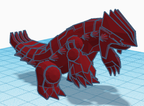 groudon pok mon 3D print model - Mito3D