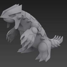 Groudon Pokémon Jeu 3d print model - Mito3D