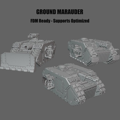 boden rumtreiber spiel warhammer40k warhammer40000 w40k krieg hammer panzer krieg land raider astra militarum platz marine 3d print model - Mito3D