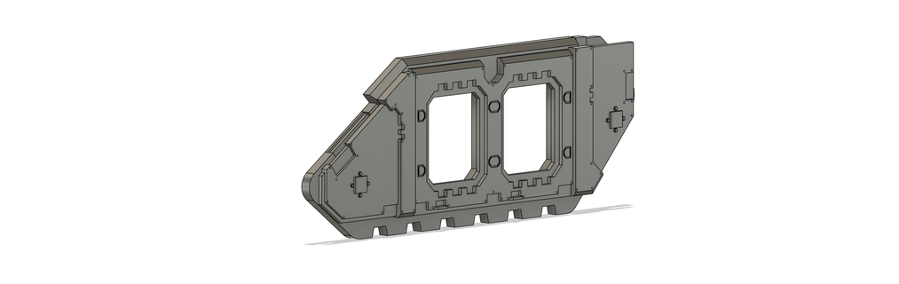 ground plunderer spaced armour landraider land raider spaced armour  3d print model - Mito3D