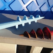 ground screw anchor outdoor garden 3d print model - Mito3D