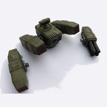 torretta razzo pod launcher gatling gioco militare seminterrato difesa 3d print model - Mito3D