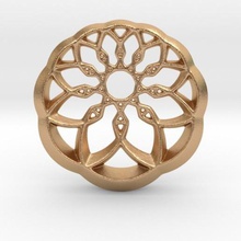 crescente ruota ciondolo gioielli la in crescita 3d print model - Mito3D