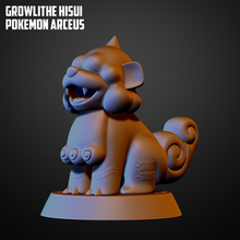 growlithe hisui pok lun leggende arceus arte Pokemon nintendo video Giochi arcanine Stampa 3d print model - Mito3D
