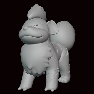 Knurren Pokémon Zahl Kunst Statue Videospiel Videospiele Miniatur Skulptur Fan Art Figur Kanto go 3d print model - Mito3D