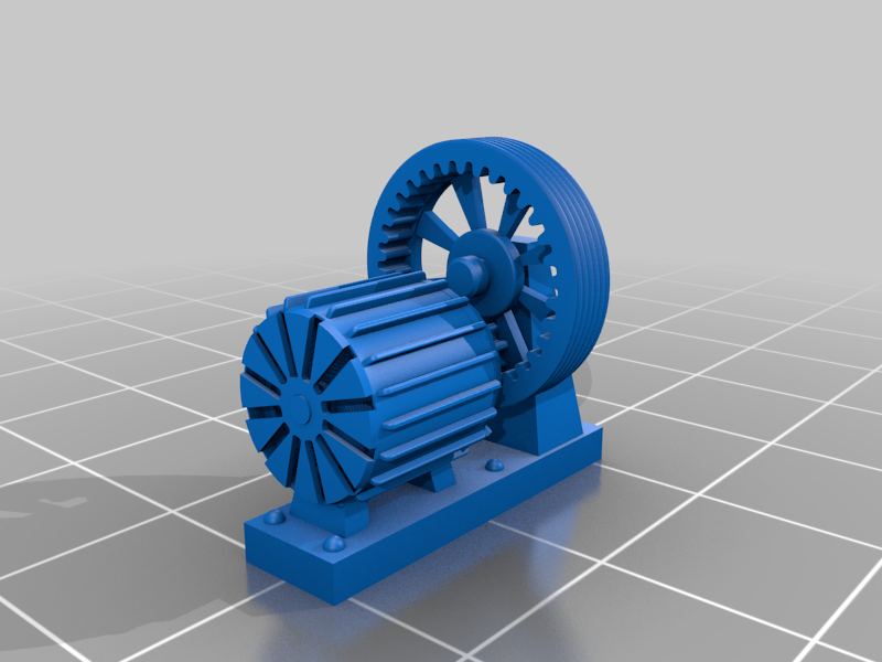 gruetta officina ferroviaria h0 argano gru grue scale machine tools 3D print model - Mito3D