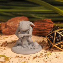 grung tabletop miniature game frogling cute animal stl file 3d model fantasy warhammer gloomhaven pathfinder critical role gaming rpg dnd dungeons dragons 3d print model - Mito3D