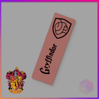 gryffindor bookmarks - harry potter separator hogwarts slytherin ravenclaw hufflepuff houses magic magicians books reading 3d print model - Mito3D