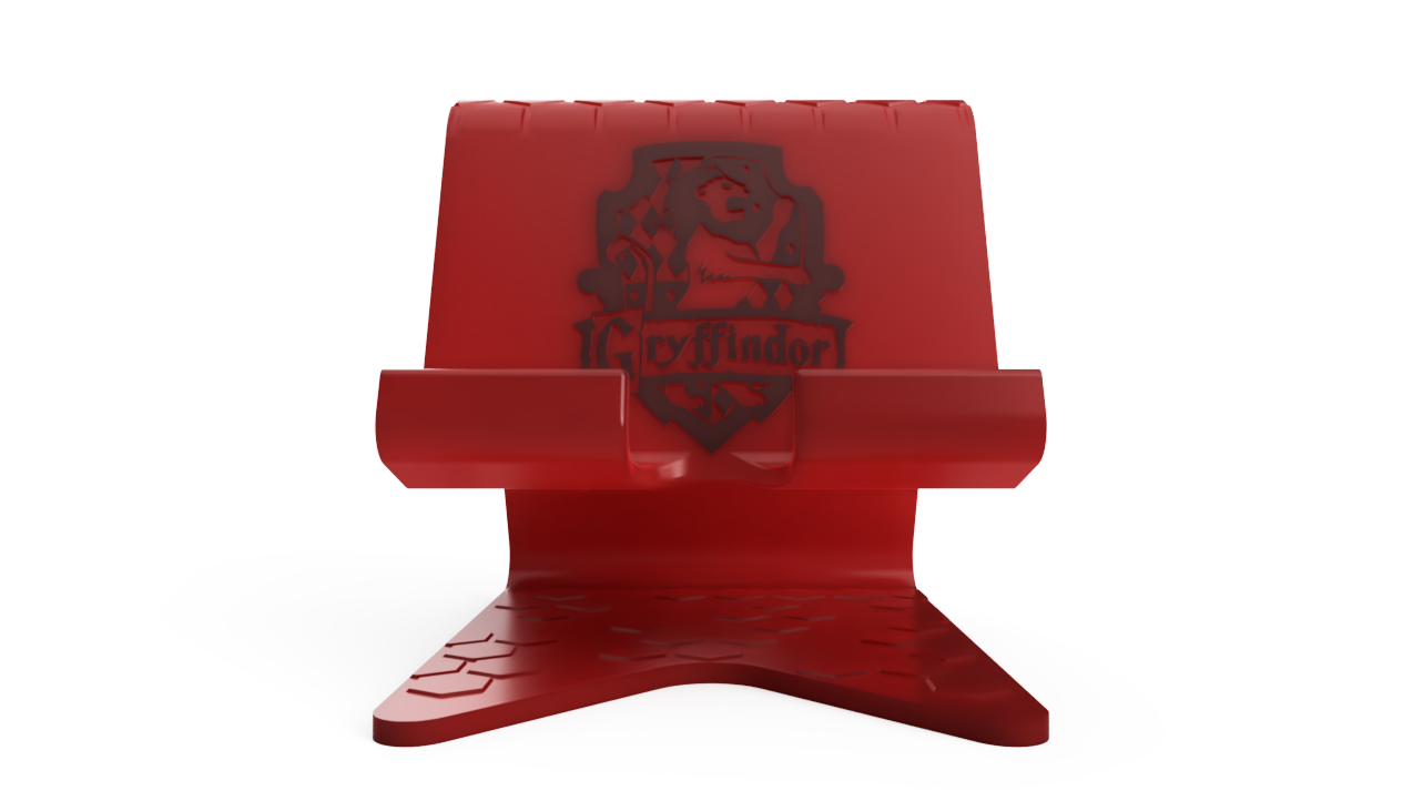 gryffindor cell phone stand harry potter 3D print model - Mito3D