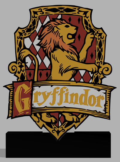 gryffindor stand art harrypotter 3d print model - Mito3D