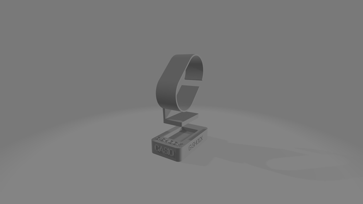gshock stand jewelry 3d print model - Mito3D