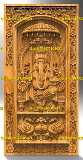 gsk cnc door designs carving 3d print model - Mito3D