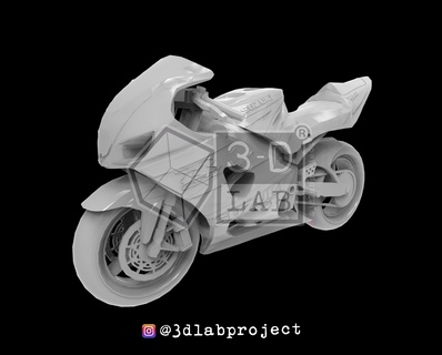 gsxr 600 2023 motocicleta motor 3d print model - Mito3D