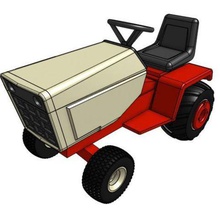 gt2 1 25 garden tractor model gadget 3d print model - Mito3D