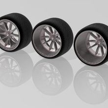 gt3 rs wheels 1 24 & 25 scale car modelling 1:24 1:25 porsche 3d print model - Mito3D