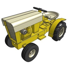 gt5 1 25 garden tractor model various 3d print model - Mito3D