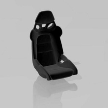 gt style bucket seat 1 24 & 25 scale car modelling 1:24 1:25 seats 3d print model - Mito3D